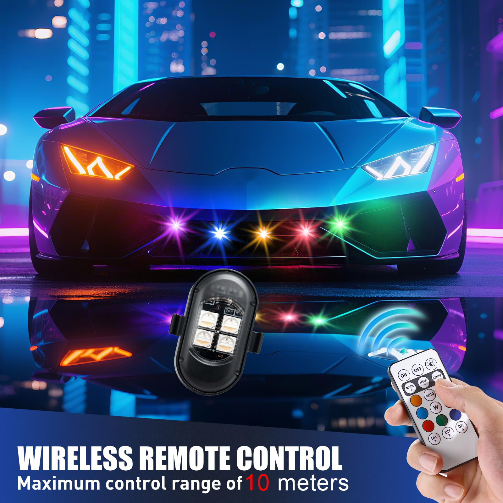 Upgraded 4LEDs Wireless LED St - огляд і ціна Drone Strobe Light
