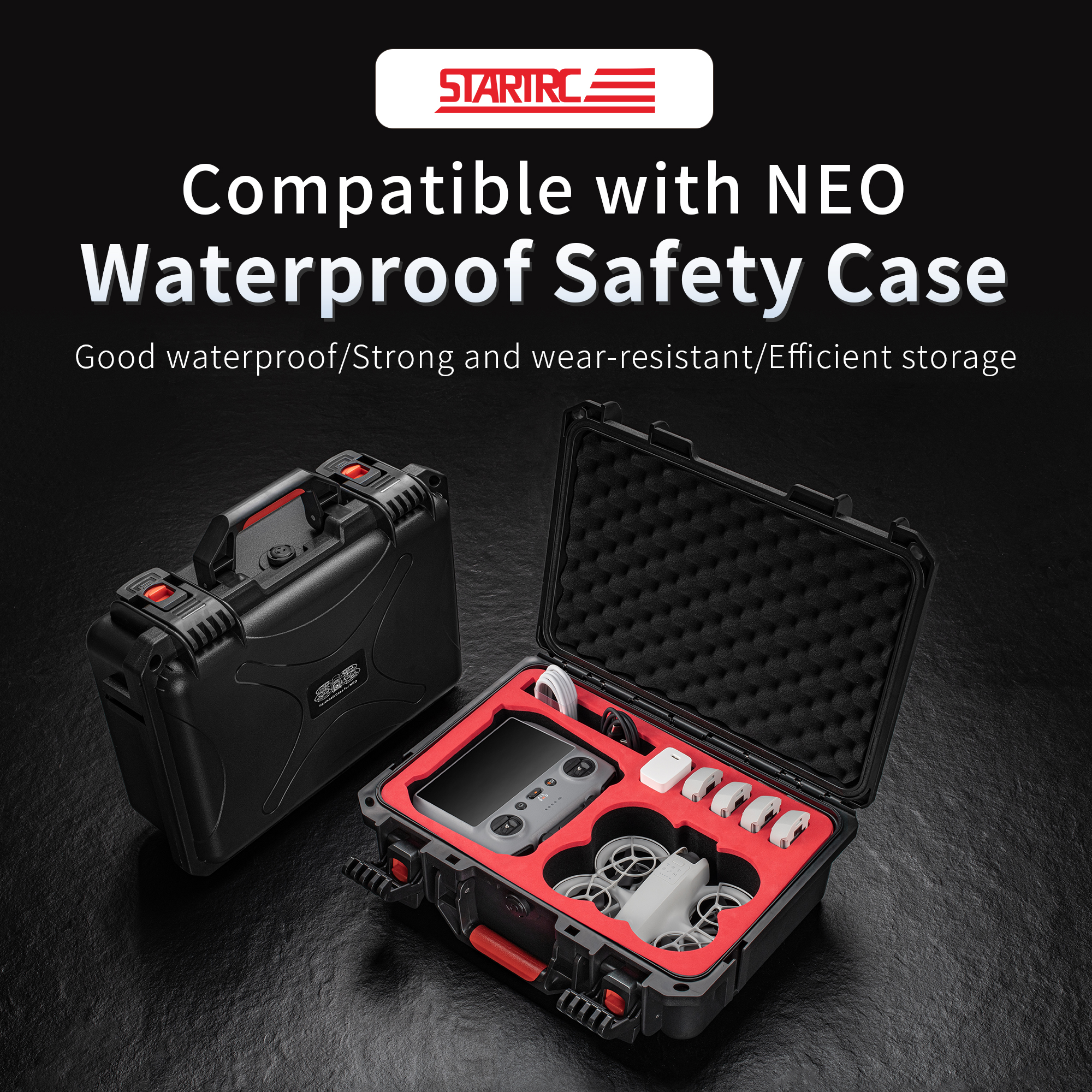 Portable Hard Waterproof Case  - огляд і ціна Drone Charging Hub