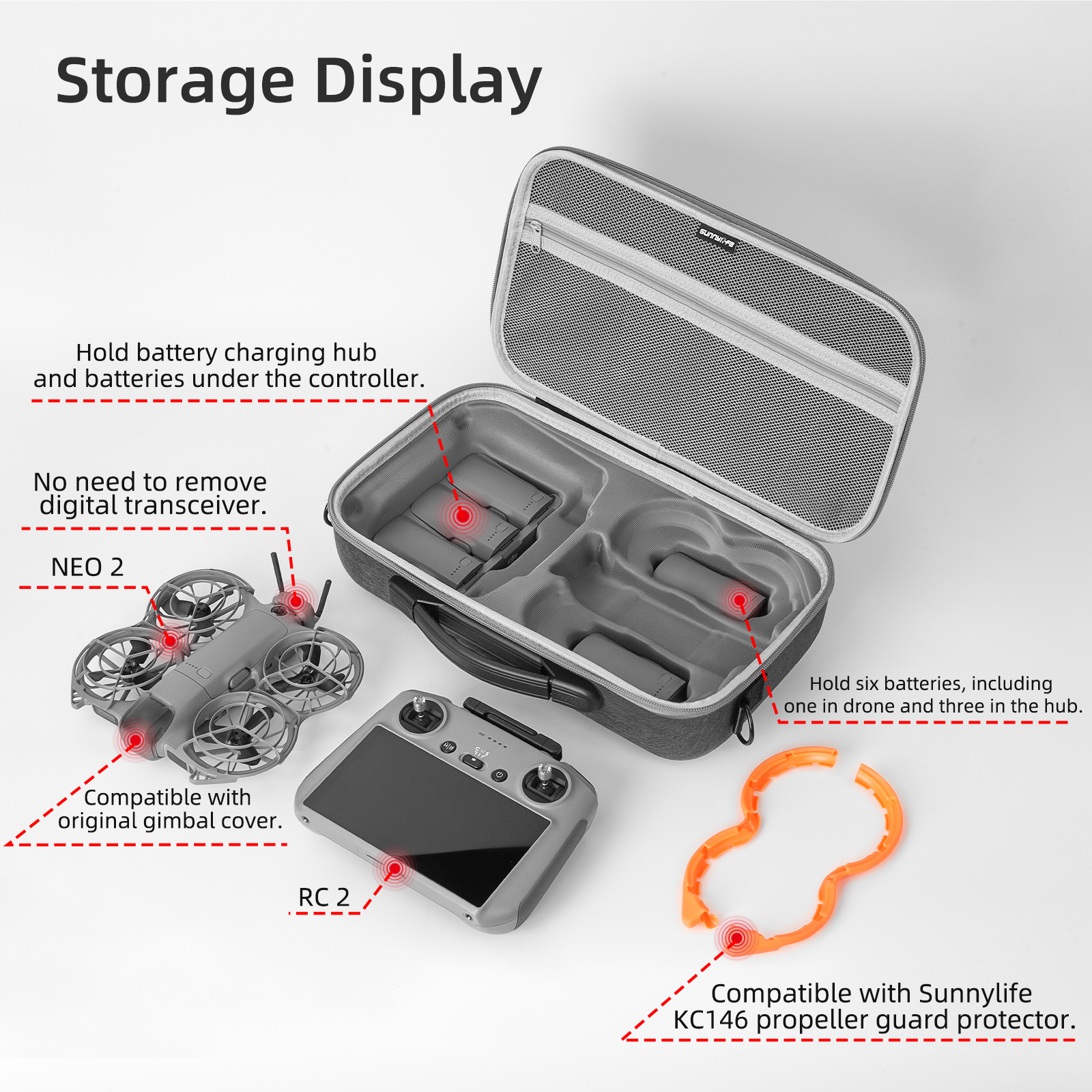Portable Carrying Case For DJI - огляд і ціна Drone Joystick Cover
