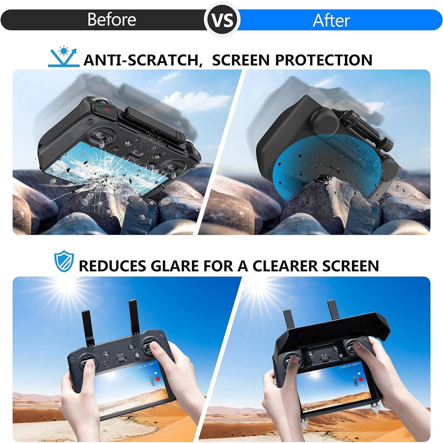 2-in-1 Sun Hood & Joystick Cov - огляд і ціна Drone Joystick Cover