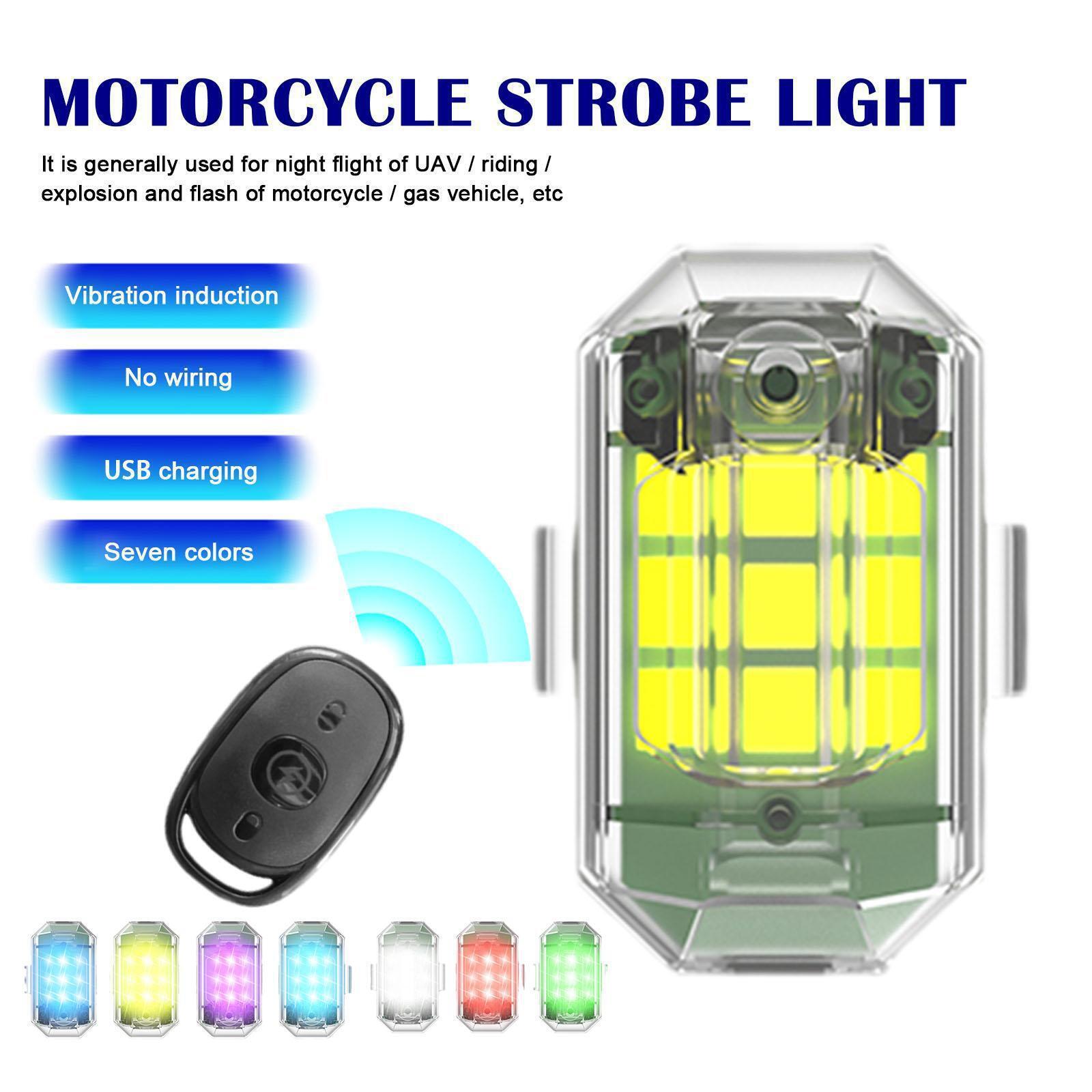 1/2/4Pc Remote Motorcycle Ligh - огляд і ціна Drone Strobe Light