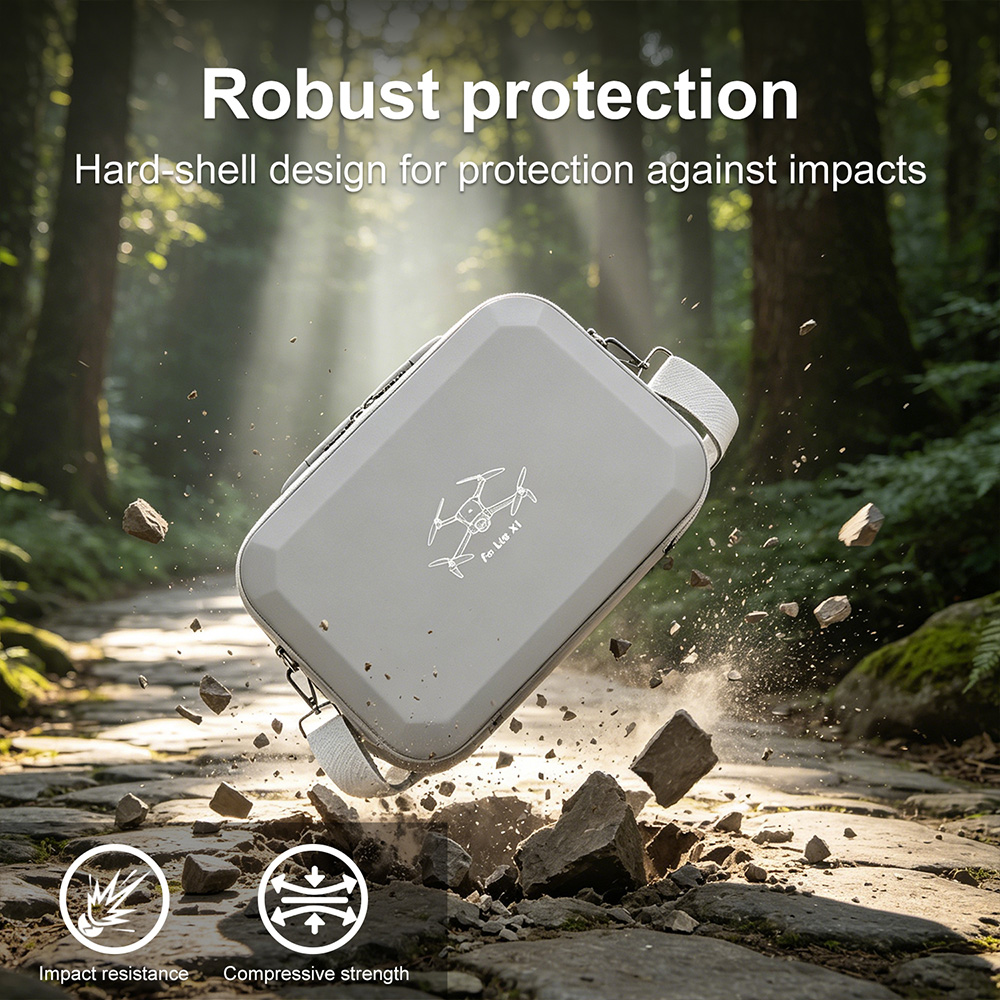 XFJI PU Leather Hard Shell Sho - огляд і ціна Drone Carrying Case