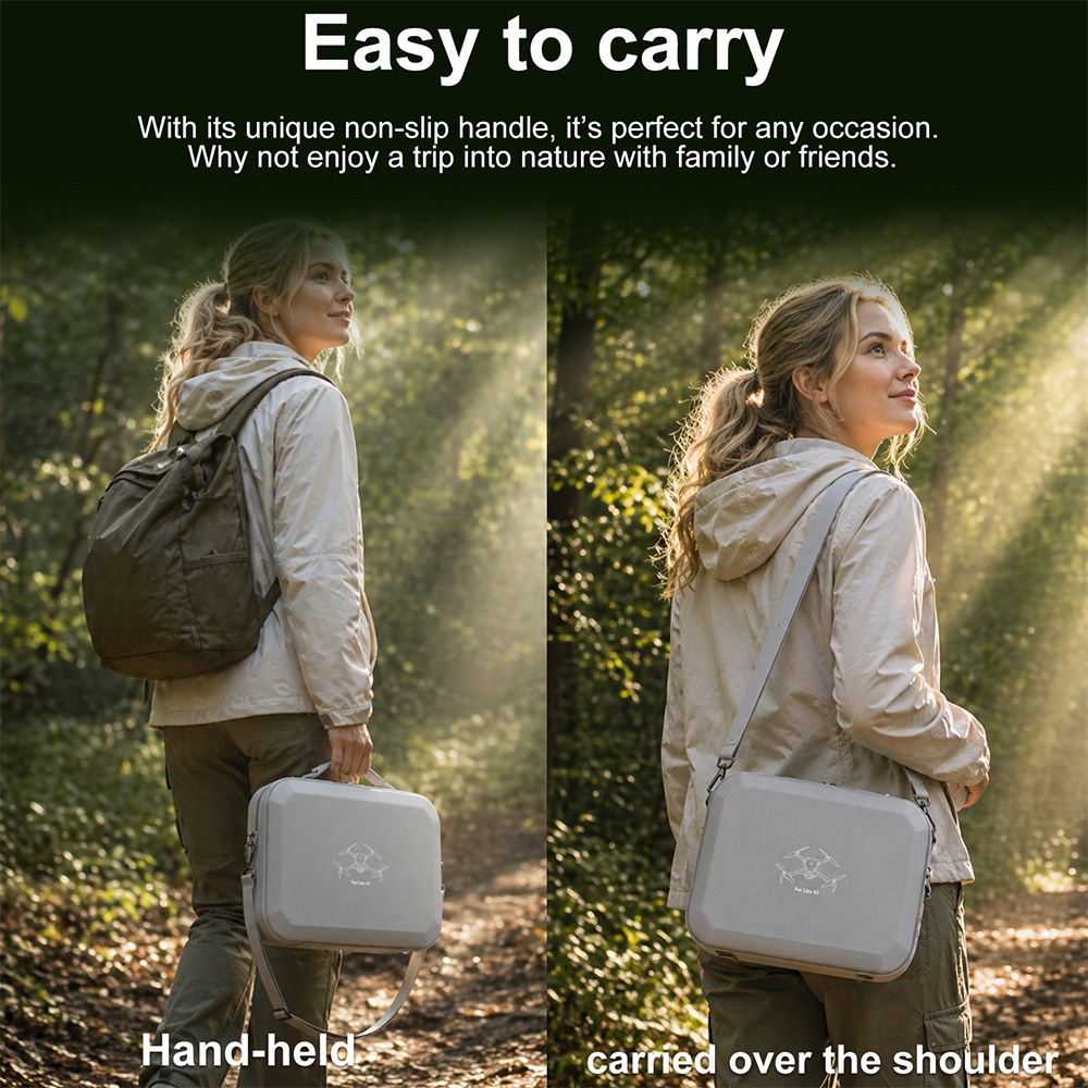 XFJI PU Leather Hard Shell Sho - огляд і ціна Drone Carrying Case