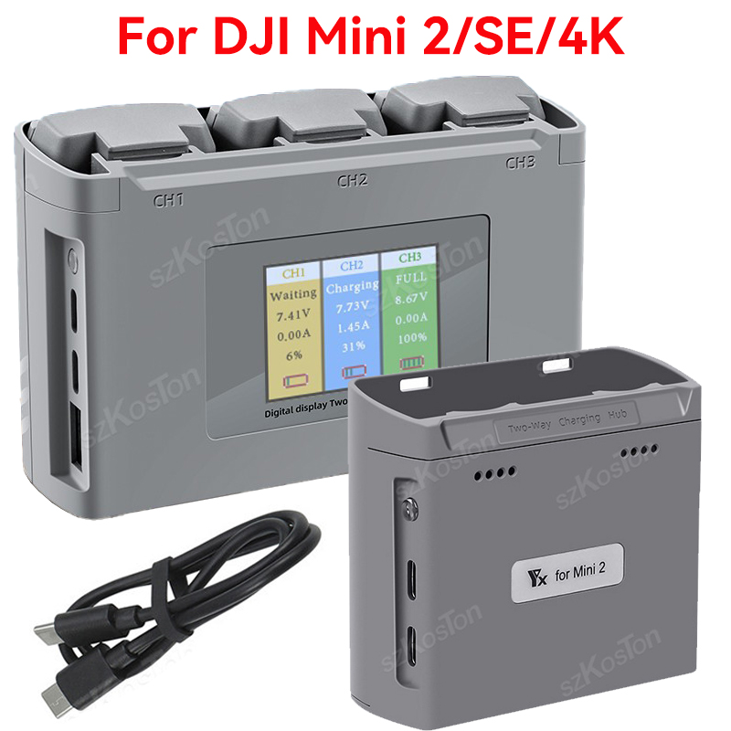 For DJI Mavic Mini 2/SE Mini 4 - огляд і ціна Drone Charging Hub