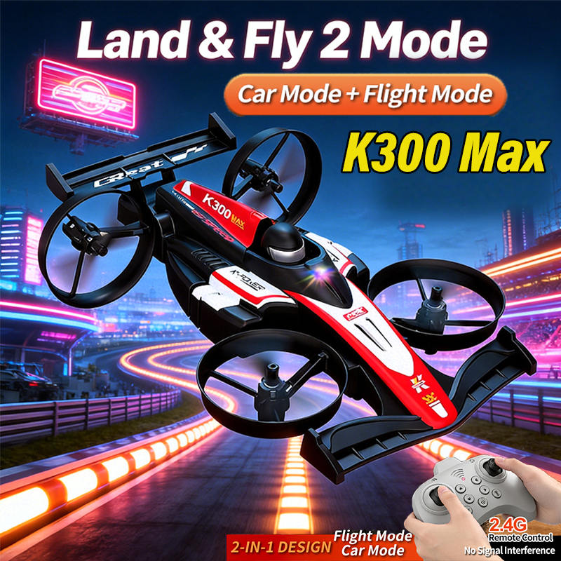 Mini RC Flying Car Transformab - огляд і ціна Drone Beacon Light