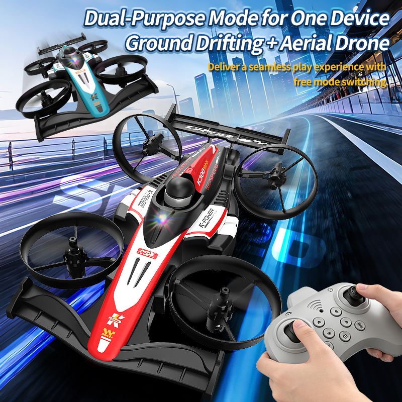 Mini RC Flying Car Transformab - огляд і ціна Drone Beacon Light